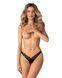 Трусики Obsessive Arrowel Black crotchless thong L/XL SX2583 фото 1