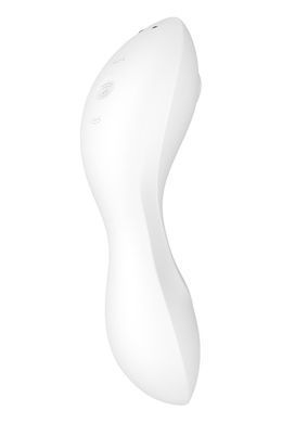 Вакуумний смарт-стимулятор із вібрацією Satisfyer Curvy Trinity 5 (White), керування зі смартфона &mdash; фото товару