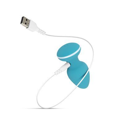 Анальная вибропробка Cala Azul &ndash; Blanca Vibrating anal plug, 10 режимов SO8887 фото