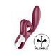 Вібратор-кролик Satisfyer Touch Me Red, подвійний відросток, 3 потужні мотори &mdash; фото 1