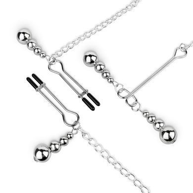 Затискачі для сосків та клітора Bedroom Fantasies: Nipple and Clitoris Clamps - Silver &mdash; фото товару