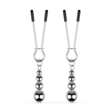 Зажимы для сосков Bedroom Fantasies: Nipple Clamps with Beaded Chain - Silver SX2209 фото