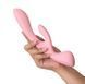 Двосторонній вібратор-кролик Satisfyer Triple Oh Pink, 3 мотори, руків&rsquo;я-масажер &mdash; фото 6