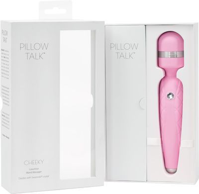 Розкішний вібромасажер PILLOW TALK - Cheeky Pink з кристалом Swarovsky, плавне підвищення потужності &mdash; фото товару