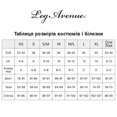 Мереживний комплект зі стразами Leg Avenue Bright Lights Rhinestone S (трусики, бра, пояс для панчіх SO8003 фото