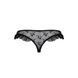 Трусики с оборками Passion Exclusive DONIA THONG L/XL, black PS25901 фото 6