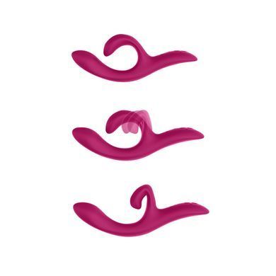 Смарт вібратор-кролик We-Vibe Nova Fuchsia, ергономічний, регульований кут нахилу стовбура &mdash; фото товару
