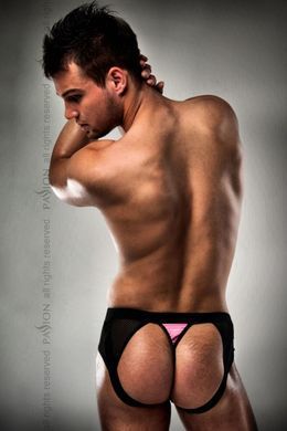 Чоловічі трусики з рожевим гульфіком Passion 007 THONG pink S/M - Passion &mdash; фото товару