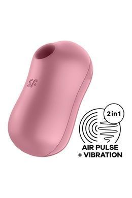 Вакуумный стимулятор с вибрацией Satisfyer Cotton Candy Light Red SO6282 фото