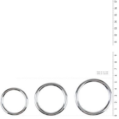 Набір ерекційних кілець Sinner Gear Unbendable &ndash; Cock/Ball Ring & Glans Ring Set &mdash; фото товару