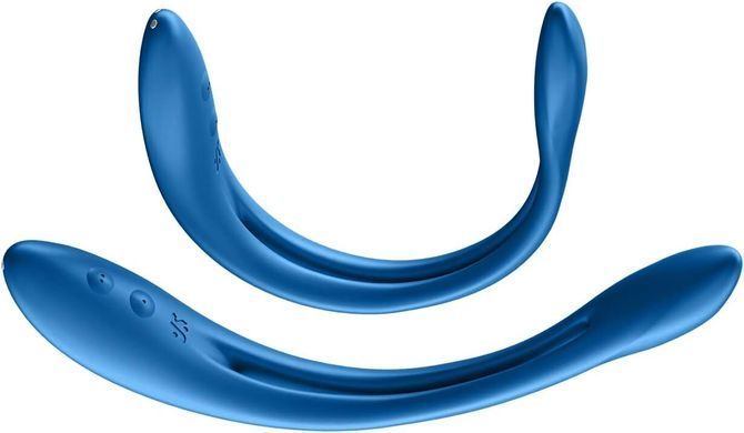 Універсальний гнучкий вібратор для пар Satisfyer Elastic Game Dark Blue &mdash; фото товару