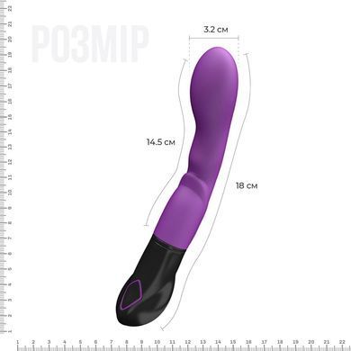 Вібратор Adrien Lastic Nyx, стимуляція точки G і входа у піхву &mdash; фото товару