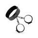 Наручники з нашийником Bedroom Fantasies: Collar & Wrist Cuffs, чорні &mdash; фото 1