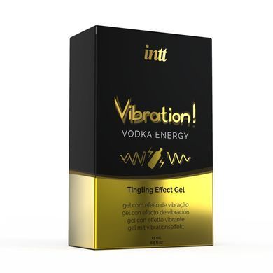 Рідкий вібратор Intt Vibration Vodka (15 мл), густий гель, дуже смачний, діє до 30 хвилин &mdash; фото товару