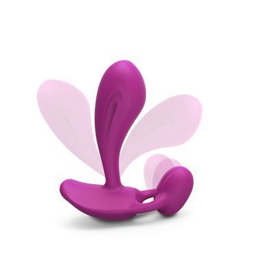 Вібратор Love To Love WITTY - SWEET ORCHID універсальний, точки G+P, пульт ДК &mdash; фото товару