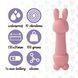 Мінівібратор FeelzToys Mister Bunny Pink з двома насадками &mdash; фото 5