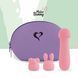 Мінівібратор FeelzToys Mister Bunny Pink з двома насадками &mdash; фото 4