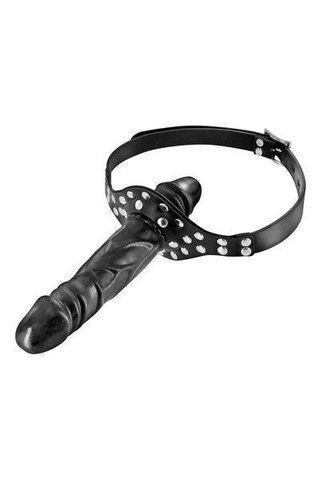 Кляп з подвійним фалоімітатором Fetish Tentation Double Penis Gag (м'ята упаковка!!!) AT-SO3736-R фото