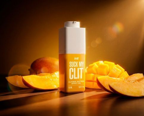 Смоктайзер для клітора Intt Suck My Clit Tropical Mango (15 мл), манго, гель з ефектом посмоктування &mdash; фото товару