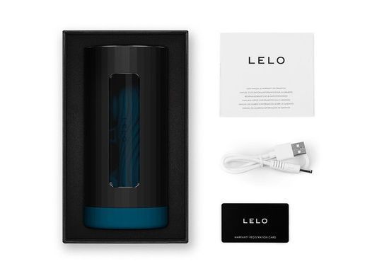 Смарт-мастурбатор LELO F1S V3 XL Teal, збільшений, 2 мотори, 8 режимів, стимуляція звуковими хвилями &mdash; фото товару