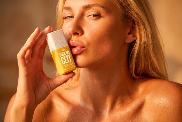 Смоктайзер для клітора Intt Suck My Clit Tropical Mango (15 мл), манго, гель з ефектом посмоктування &mdash; фото товару