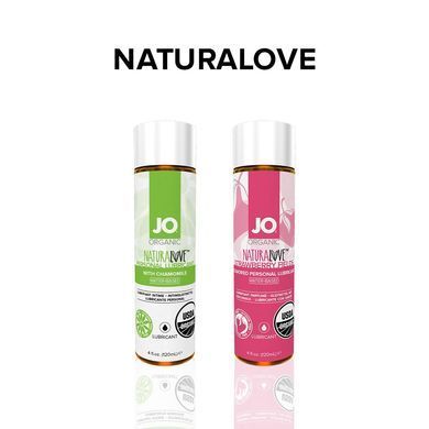 Смазка на водной основе JO NATURALOVE &mdash; ORGANIC (120 мл) с экстрактом листьев агавы и ромашки SO1684 фото