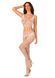 Сітчастий бодістокінг з імітацією топа та шортів Obsessive Bodystocking G330 XL/XXL, white, з доступом SO7696 фото 5