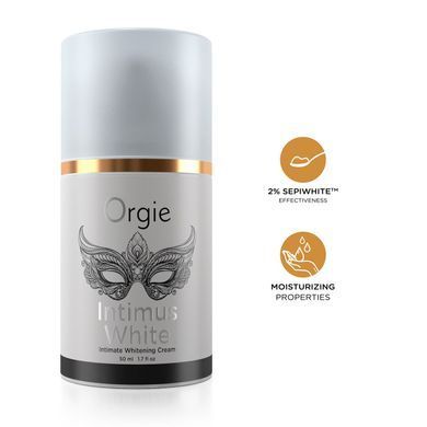 Крем для освітлення шкіри Orgie &ndash; Intimus White (50 мл) посиленої дії, підходить для всіх зон &mdash; фото товару