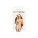 Трусики-тонг Penthouse Dangerous Darling M/L White, кружево, высокая посадка, вырез спереди, бантик SO6496 фото 3