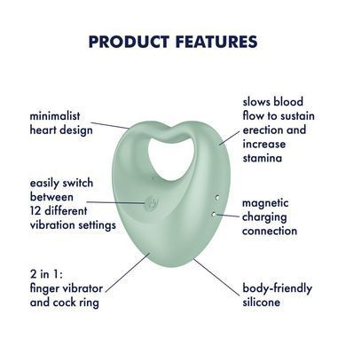 Вібратор на палець та ерекційне кільце 2в1 Satisfyer Perfect Pair 3 &mdash; фото товару