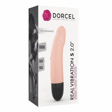 Вібратор Dorcel Real Vibration S Flesh 2.0, діаметр 3,7см, перезаряджається, для точки G &mdash; фото товару