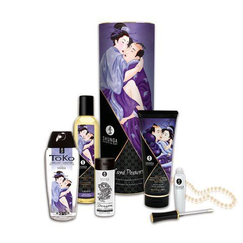 Подарунковий набір Shunga CARNAL PLEASURES: 6 елементів пристрасної ночі &mdash; фото товару