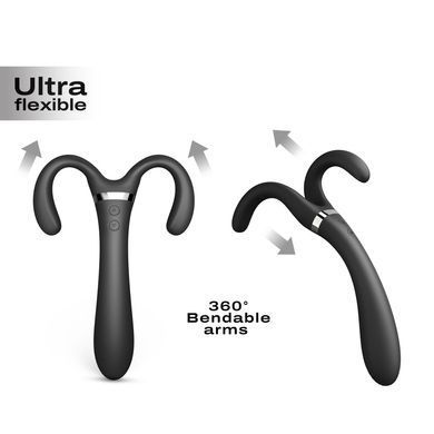 Вібратор-стимулятор Dorcel INFINITE JOY BLACK, багатофункціональний, унісекс &mdash; фото товару
