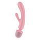 Вібратор-кролик з вібромасажером Satisfyer Triple Lover Pink, 3 мотори &mdash; фото 2