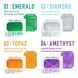 Унісекс-стимулятор Tenga UNI Emerald, зелений, з геометричним рельєфом, лубрикант у комплекті &mdash; фото 5