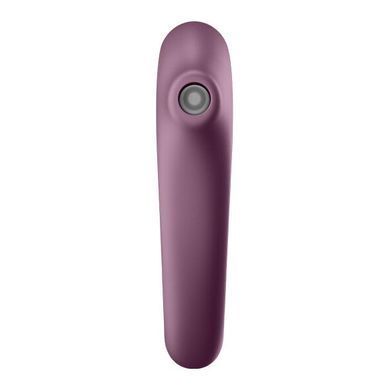 Вакуумний стимулятор з вібрацією Satisfyer Dual Kiss Wine Red &mdash; фото товару