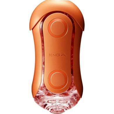 Мастурбатор Tenga Flip Orb &mdash; Sunset Orange, з можливістю зміни тиску та стимулювальними кульками всередині &mdash; фото товару