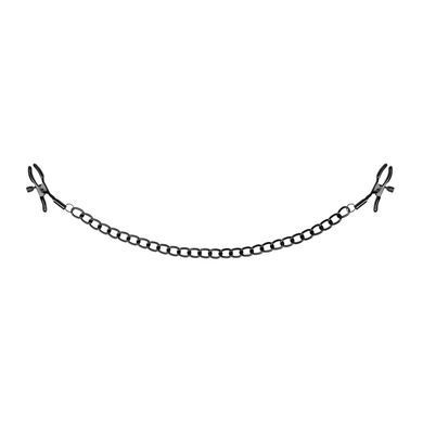 Затискачі для сосків Bedroom Fantasies Nipple Clamps with Chain - Black &mdash; фото товару