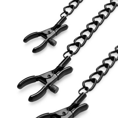 Затискачі для сосків та клітора Bedroom Fantasies: Nipple & Clitoral Clamps, чорні &mdash; фото товару
