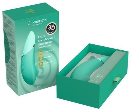 Вакуумний кліторальний стимулятор Womanizer Next Sage, 3D Pleasure Air, 14 рівнів інтенсивності &mdash; фото товару