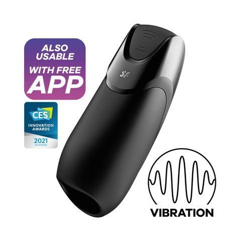 Смарт-мастурбатор з вібрацією Satisfyer Men Vibration+, 2 мотори, 14 режимів, водонепроникний &mdash; фото товару