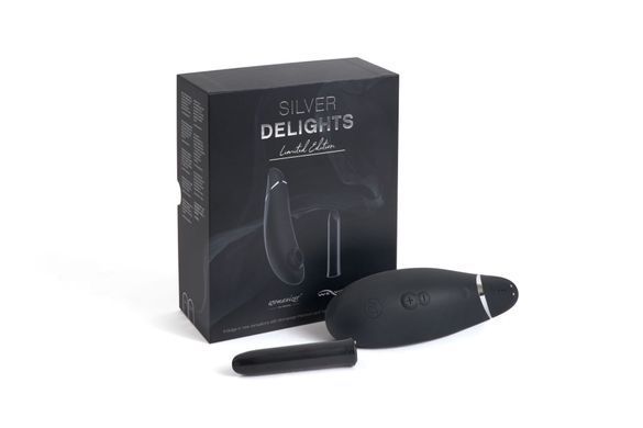 Преміальний подарунковий набір Silver Delights Collection: Womanizer Premium та We-Vibe Tango &mdash; фото товару