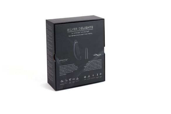Преміальний подарунковий набір Silver Delights Collection: Womanizer Premium та We-Vibe Tango &mdash; фото товару