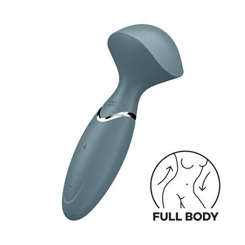 Вібромасажер Satisfyer Mini Wand-er Grey &mdash; фото товару