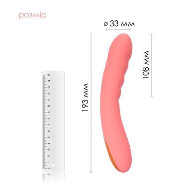 Смарт-вібратор з пульсацією Svakom Ava Neo Peach Pink, 15 режимів роботи, водонепроникний &mdash; фото товару