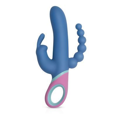 Вібратор-кролик з ротацією и анальним стимулятором PMV20 Vice - Double Vibrator &mdash; фото товару