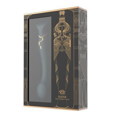 Смартвибратор 3в1 Zalo &mdash; Queen Set Jewel Green, пульсирующая жемчужина и вакуум, кристалл Swarovski SO6663 фото