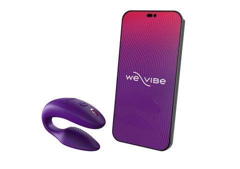 Смарт-вібратор для пар We-Vibe Sync 2 Purple, 10 віброрежимів, пульт ДК &mdash; фото товару