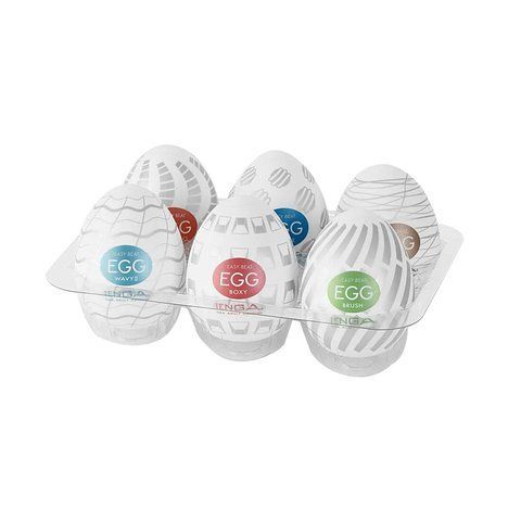 Набір мастурбаторів-яєць Tenga Egg New Standard Pack (6 яєць) &mdash; фото товару