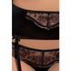 Комплект белья Passion Exclusive BRIDA SET OpenBra 2XL/3XL, black, трусики-танга, пояс, открытый лиф PS22724 фото 3